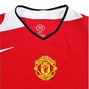 2004-06 Manchester United FC 1a Equipacion Manga Larga