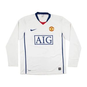 2008-09 Manchester United FC 2a Equipacion Manga Larga