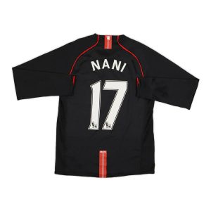 2007-08 Manchester United FC 2a Equipacion Manga Larga