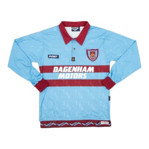 1995-97 West Ham United FC 2a Equipacion Manga Larga