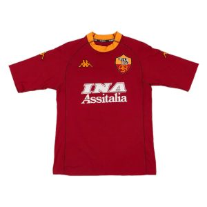 2000-01 AS Roma 1a Equipacion