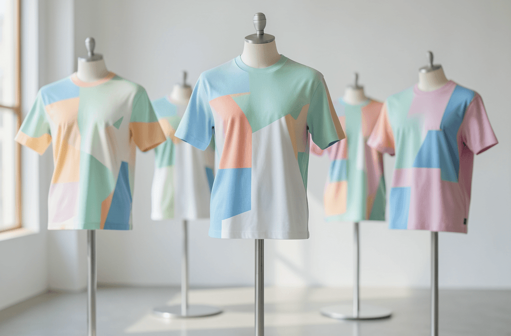 Muestrario de moda con las tendencias que marcarán el diseño de camisetas esta temporada
