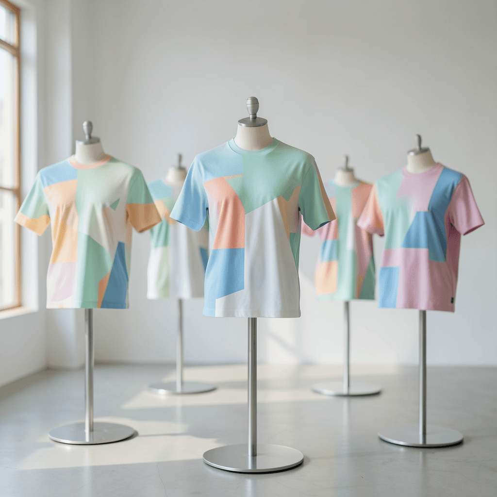 Muestrario de moda con las tendencias que marcarán el diseño de camisetas esta temporada