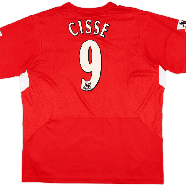 Camiseta roja de la primera equipación del Liverpool FC temporada 2004-06