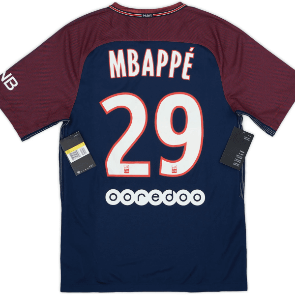 Primera equipación del Paris Saint-Germain FC temporada 2017-18.