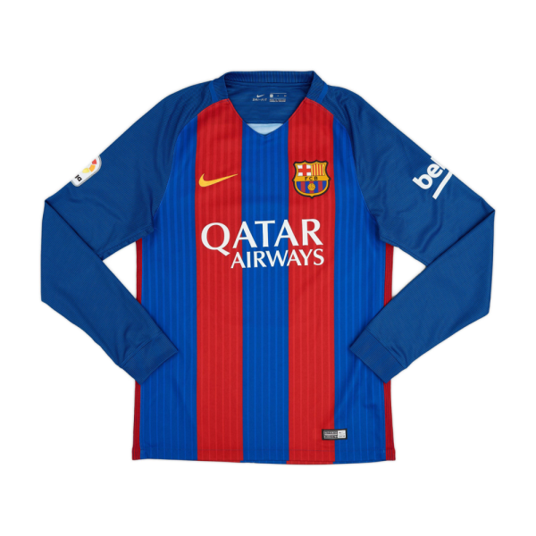 2016-17 FC Barcelona 1a Equipación Manga Larga