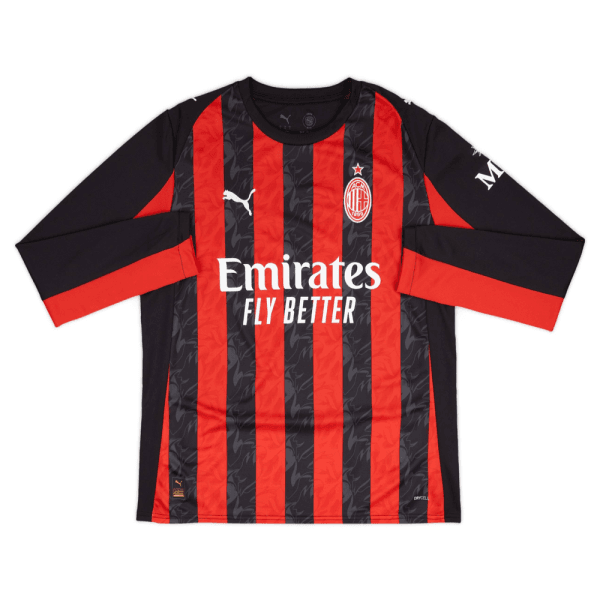 2025-26 AC Milan 1a Equipación Manga Larga