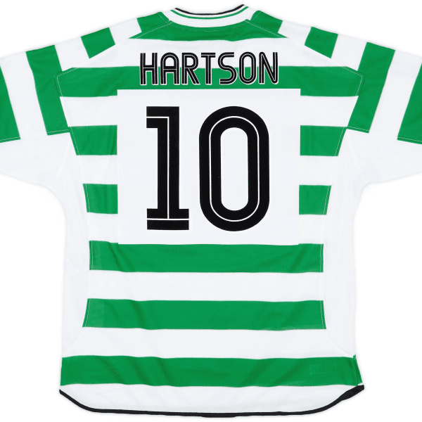 Camiseta de la primera equipación del Celtic FC temporada 2001-03.