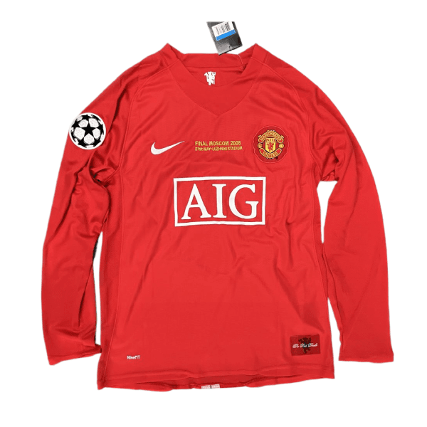 2007-08 Manchester United FC 1a Equipación Manga Larga